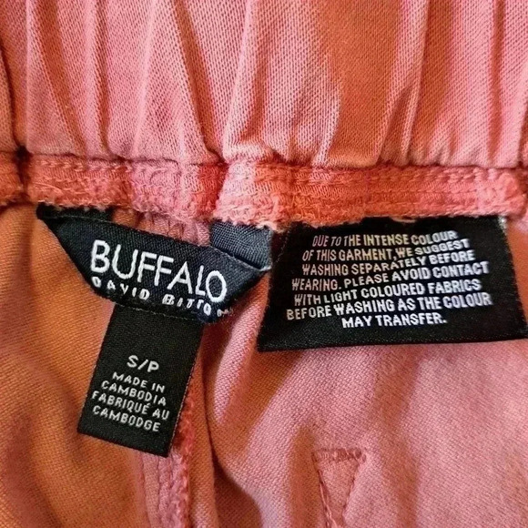 ❤️ NWT Buffalo David Bitton Tencel Joggers Strawberry Pink Small Women's Pants - Picture 8 of 15